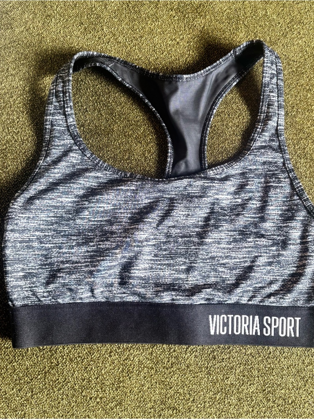 Gray Heather Victoria Secret Racerback Sports Bra